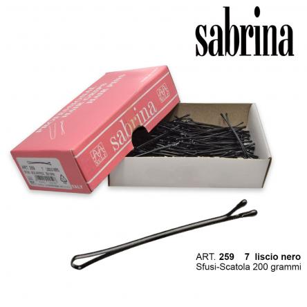 Sabrina fermaglio pall.n.7 ln-sc 200 grammi liscio nero