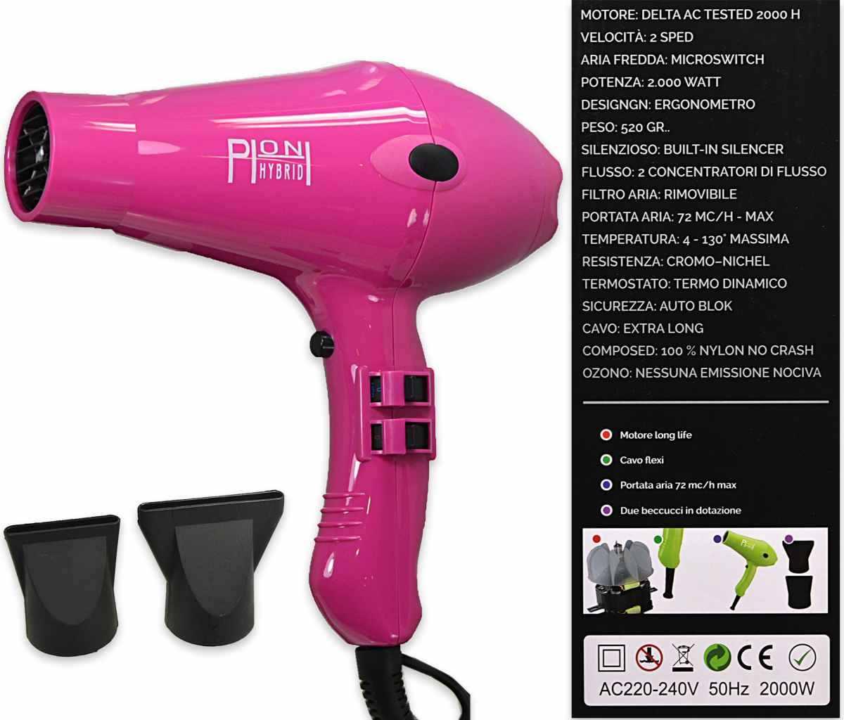 Phon hybrid nylon professionale 2000w + diffusore invidia