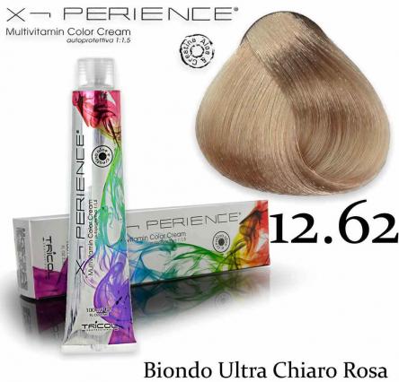 X - perience color cream 100 ml 12.62 biondo ultra chiaro rosa