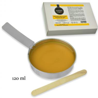 Cera a caldo gialla c/pentolino 120 ml