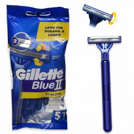 Gillette blue ii slalom 5 pz