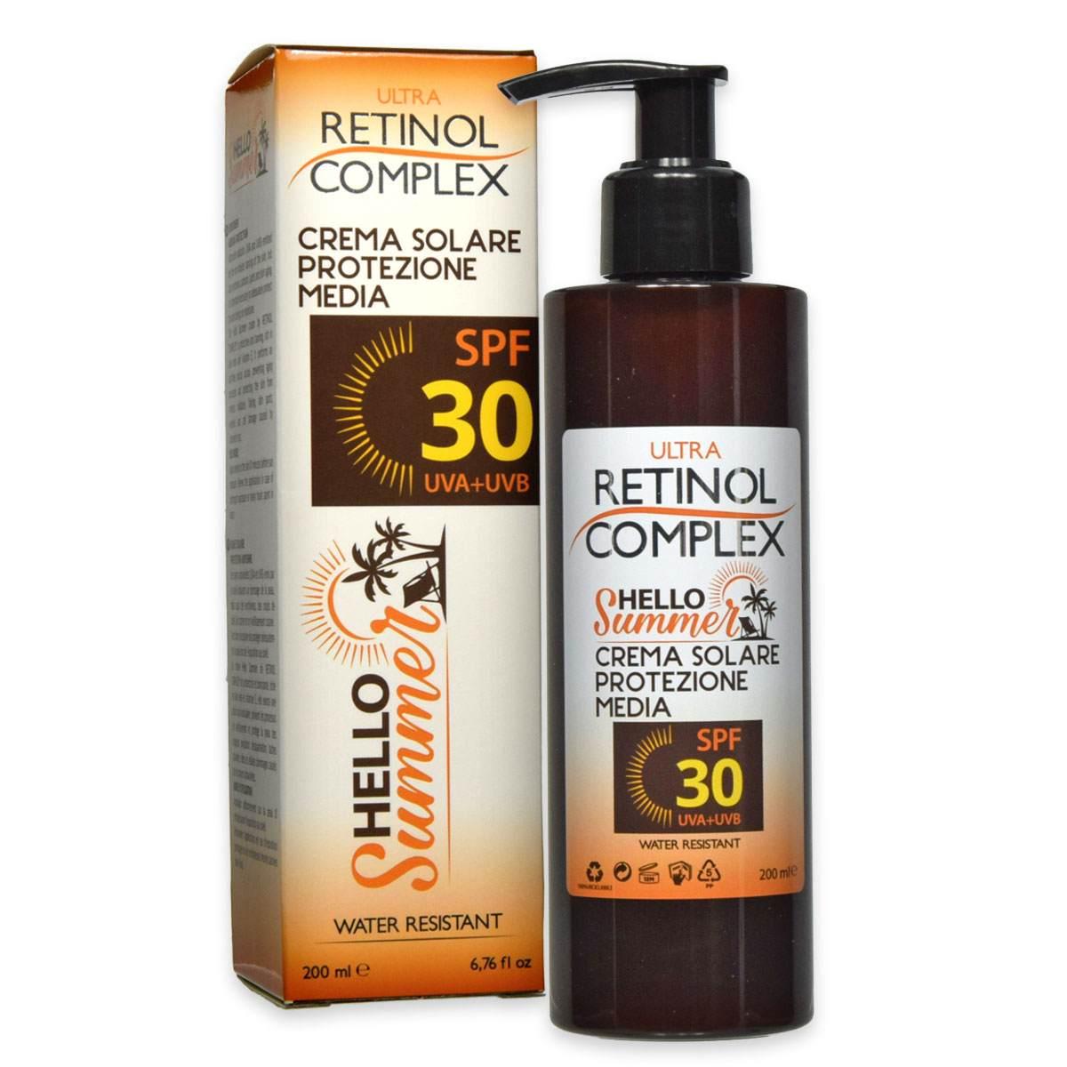 Retinol complex hello summer crema solare spf 30 200 ml