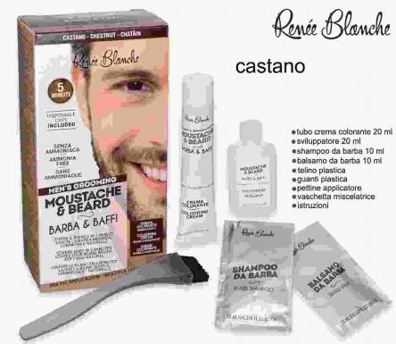 Moustace & beard barba e baffi castano