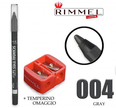 Rimmel matita scandal eyes 24h 004 grey + temperino