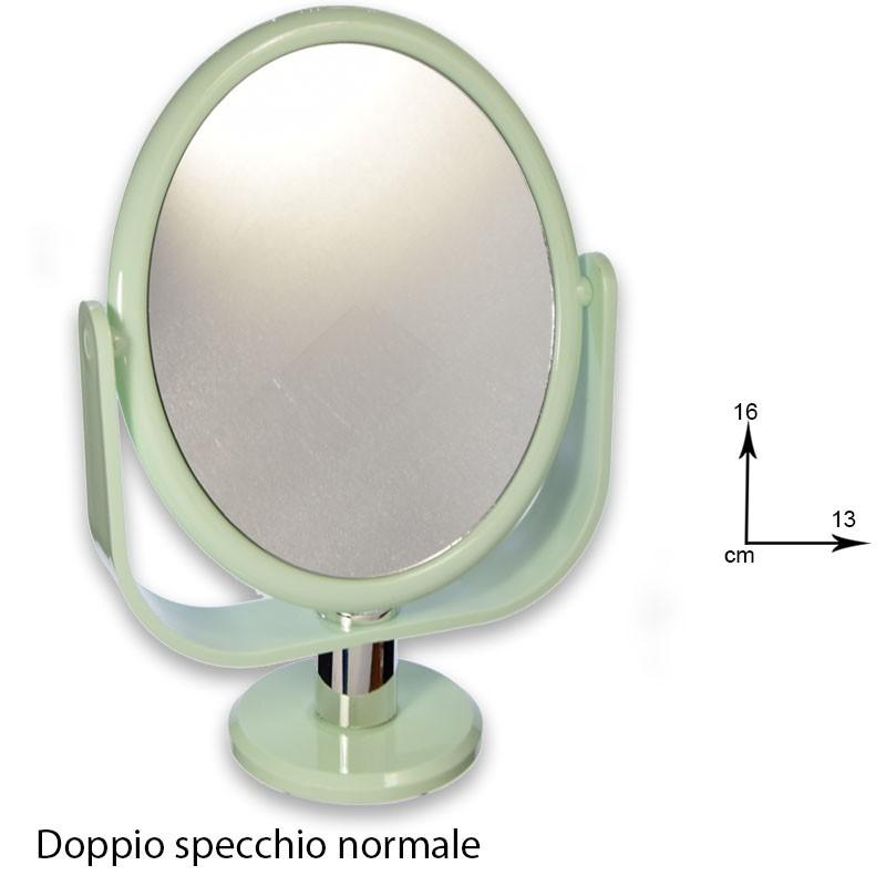 Le kikke specchio da tavolo ovale colorato