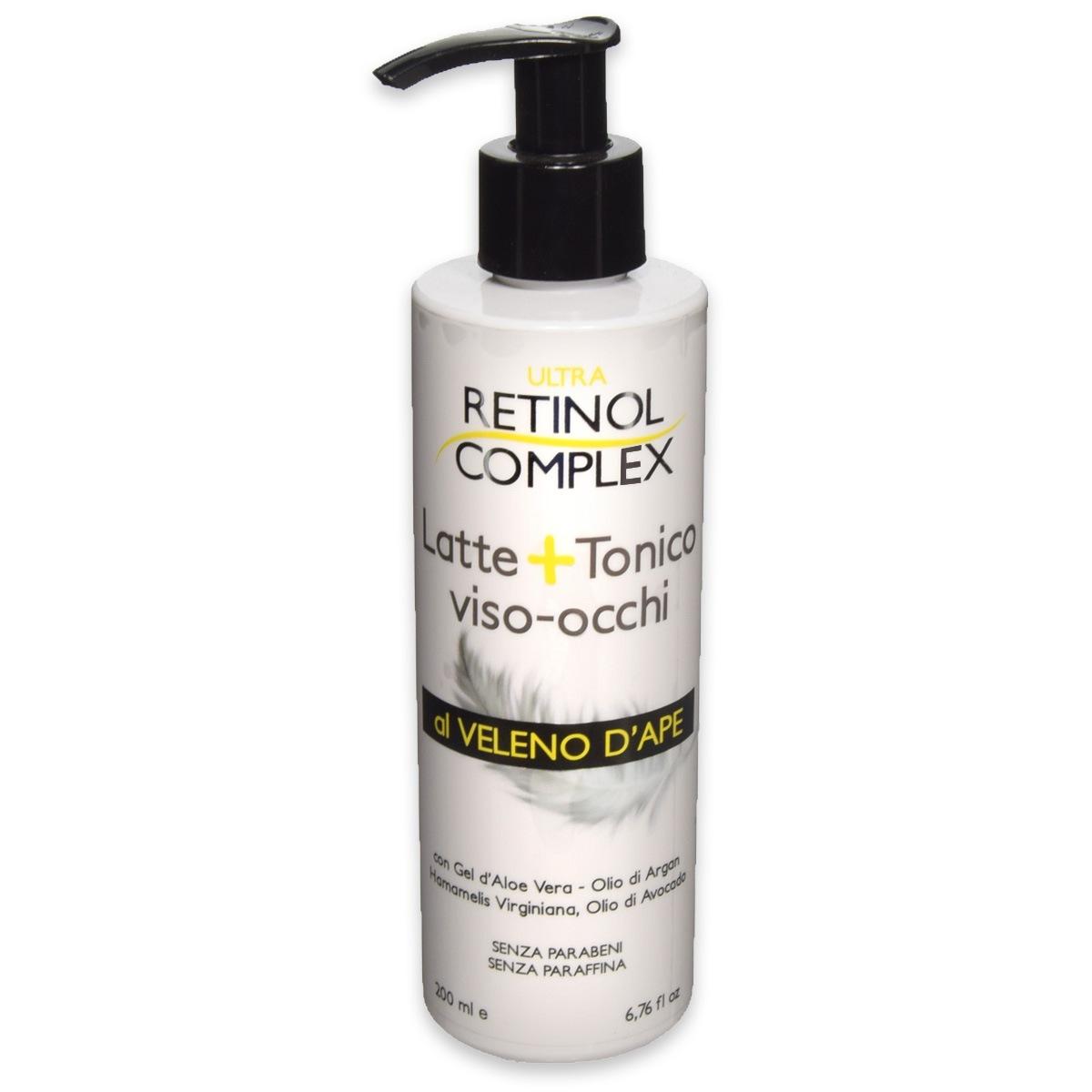Retinol complex latte + tonico 200 ml veleno d'ape