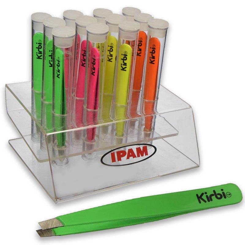 Kirbi pinzette inox fluo punta obliqua in expo
