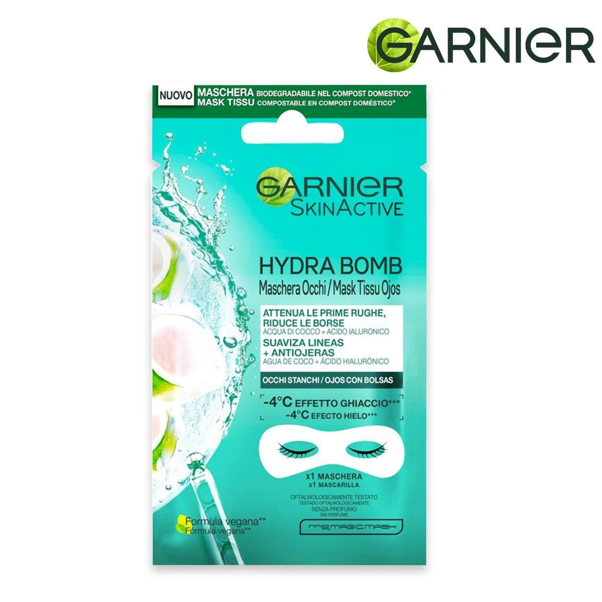 Garnier skin active maschera occhi anti-fatica coconut water & acido ialuronico