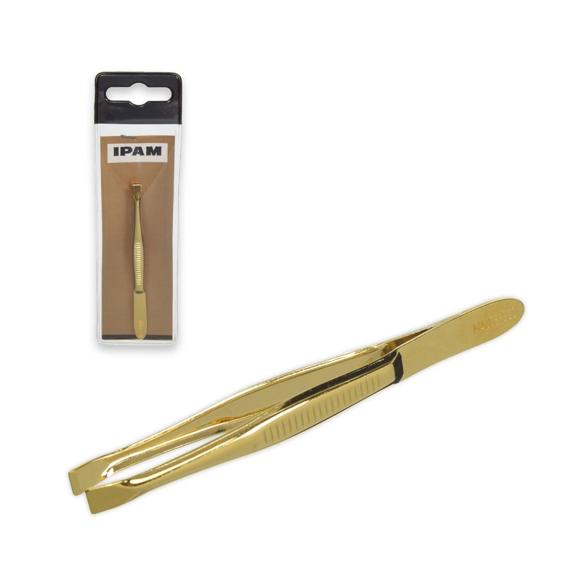 Pinzetta dorata 78mm p/retta