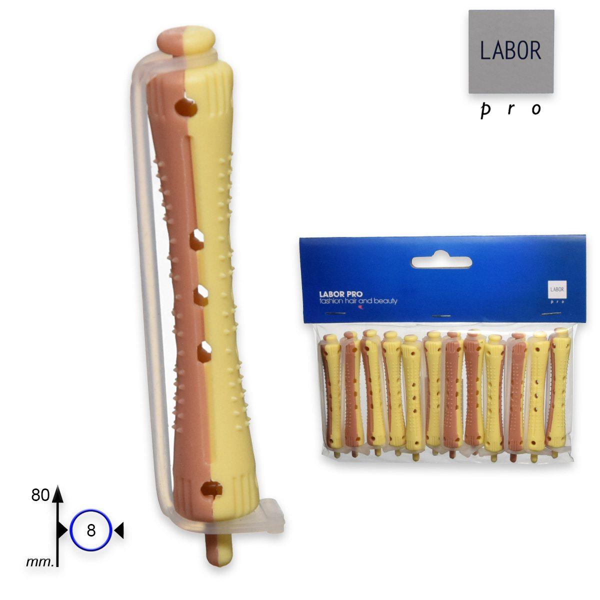 Bigodino permanente corto confezione da 12 pezzi 80 x 8 mm