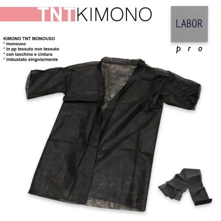 Monouso kimono tnt nero deluxe 10 pezzi