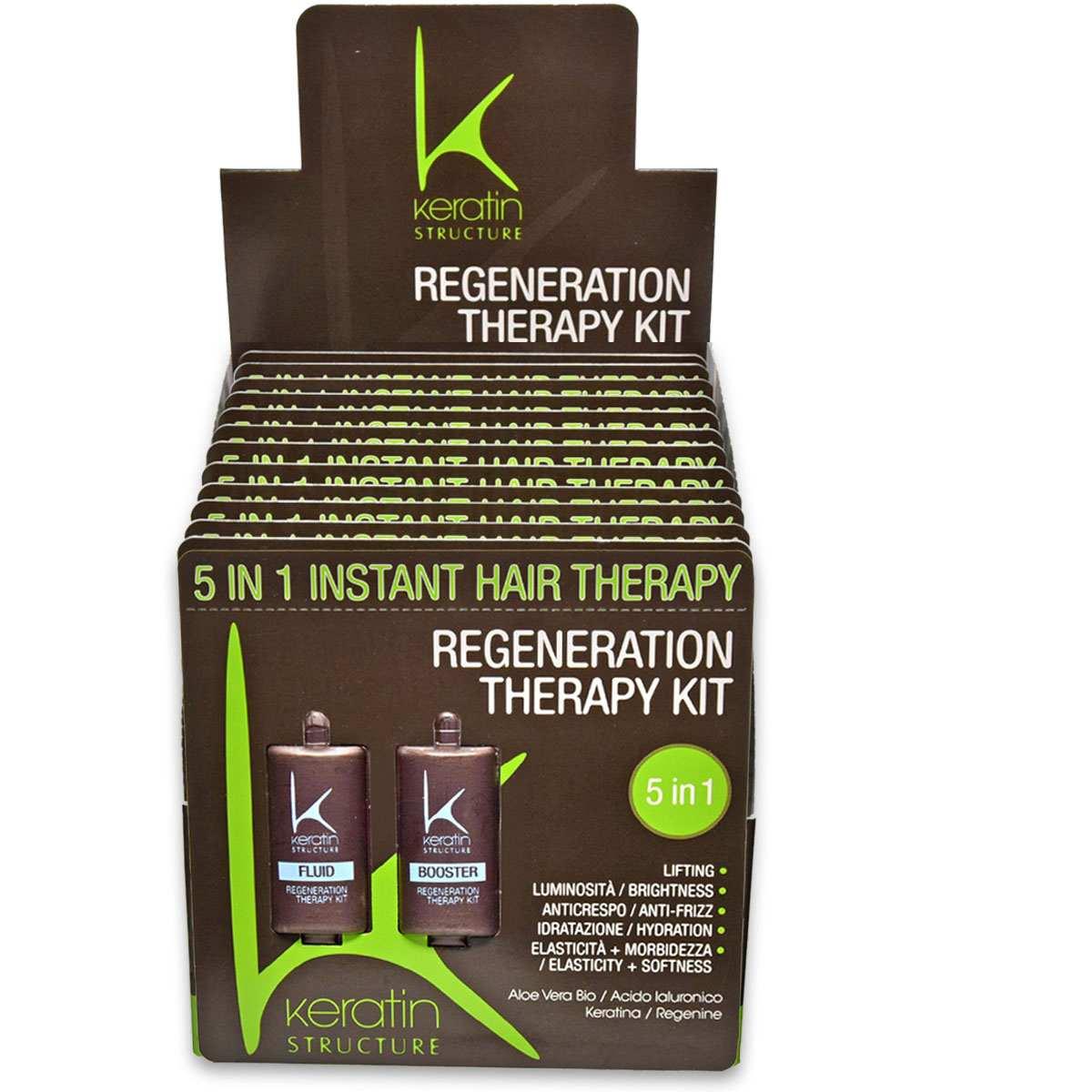 Keratin regeneration therapy kit 5 in 1 12 trattamenti 10 + 10 ml