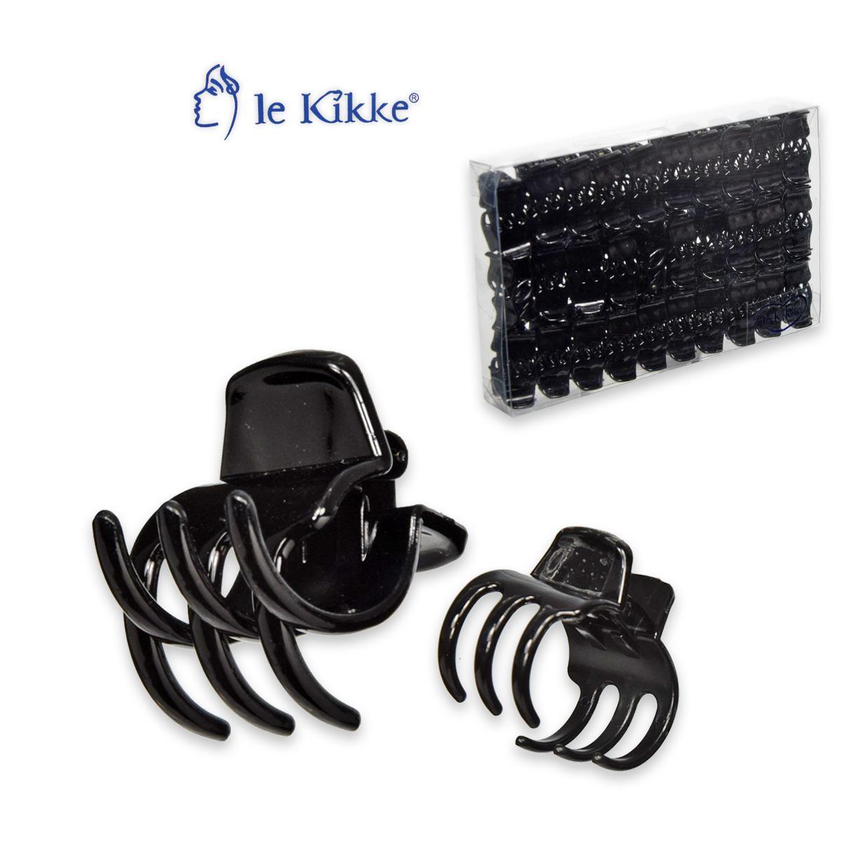 Le kikke pinza nera box da 36 pezzi  3 x 2 cm