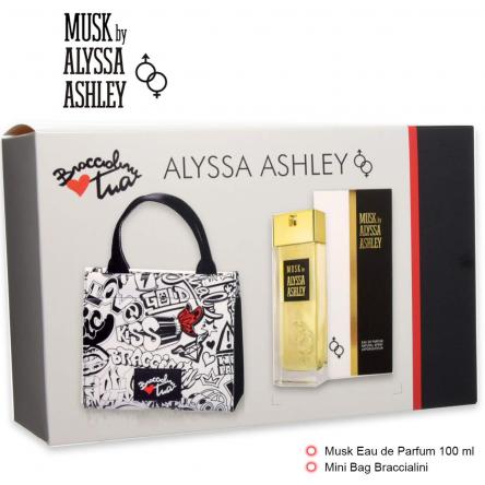 Alyssa ashley coffret musk edp 100 ml + borsa braccialini
