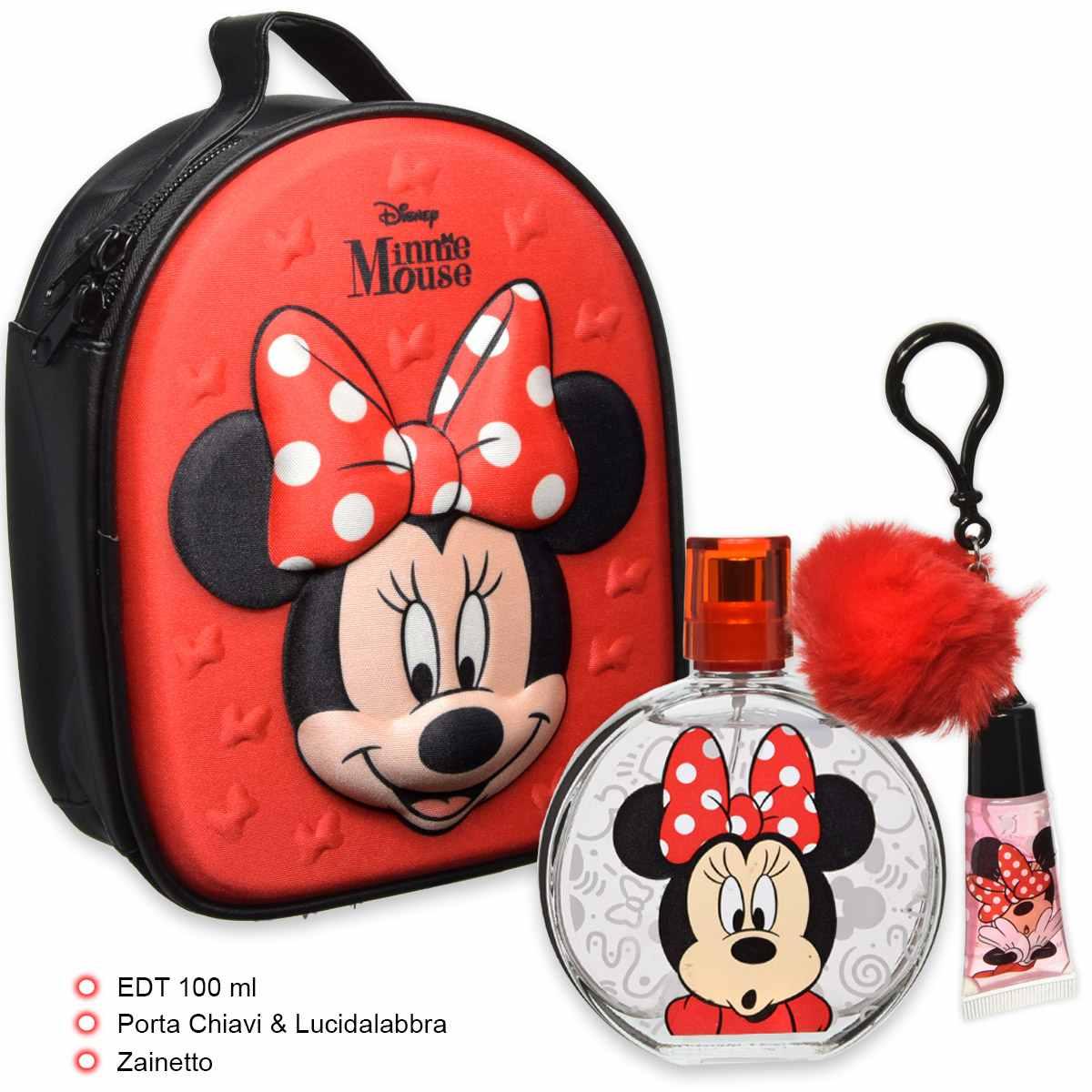 Minnie set neceser edt 100 ml+ p/ta chiavi e lucidalabbra