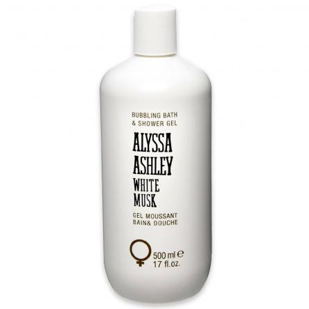 White musk by alyssa ashley bubbling bath & shower gel 500 ml