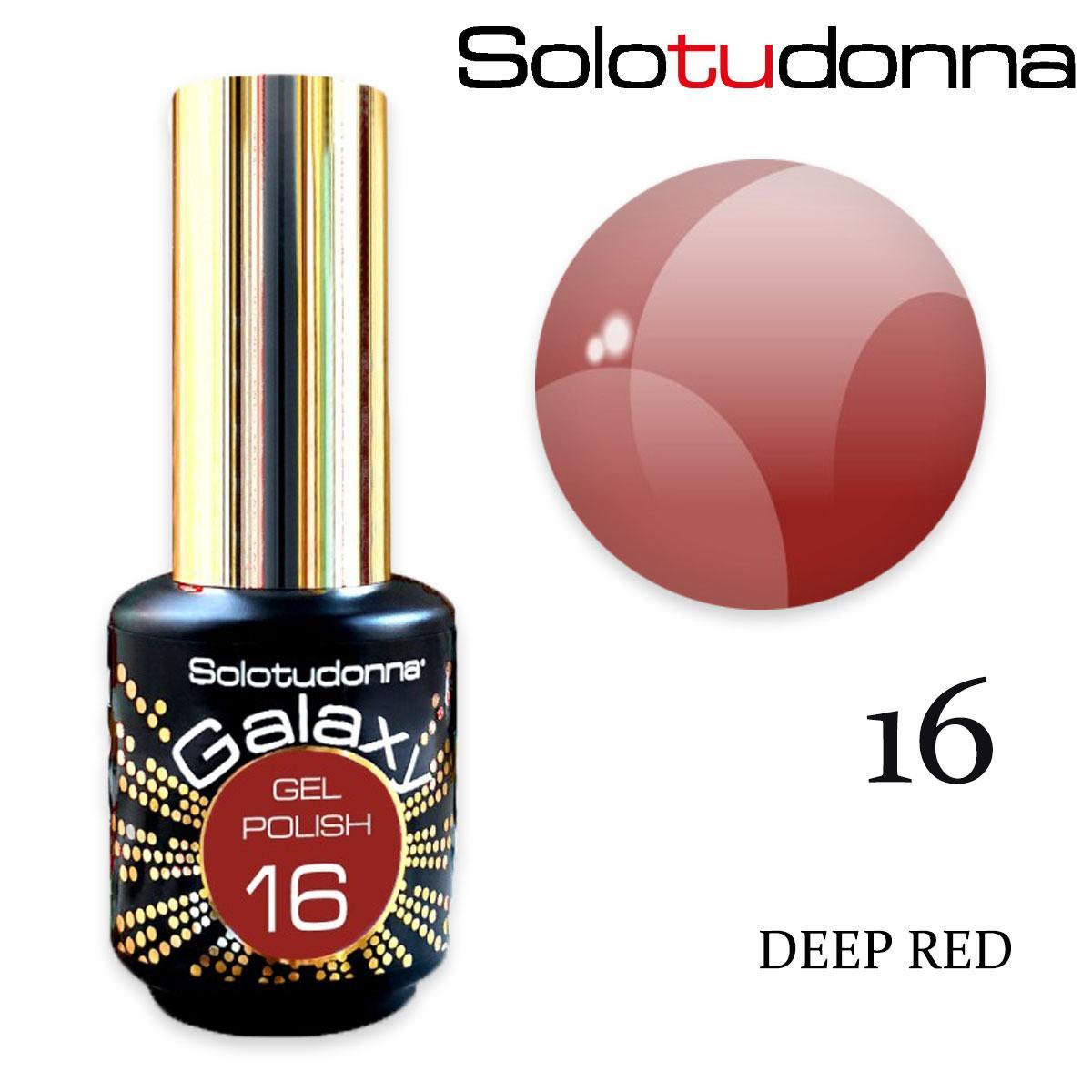Solo tu donna gel polish galaxy 6ml deep red n.16