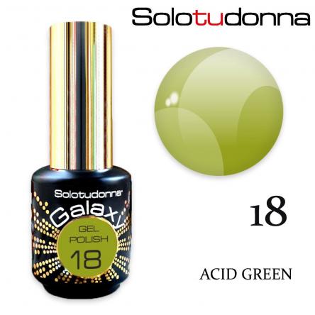 Solo tu donna gel polish galaxy 6ml acid green n.18