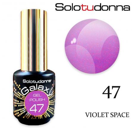 Solo tu donna gel polish galaxy 6ml violet space n.47