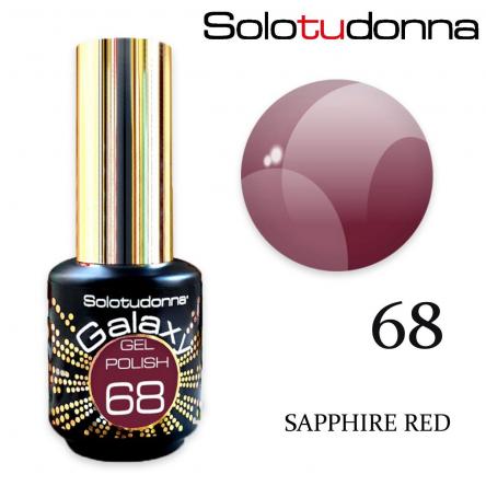 Solo tu donna gel polish galaxy 6ml sapphire red n.68