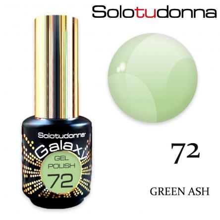 Solo tu donna gel polish galaxy 6ml green ash n. 72