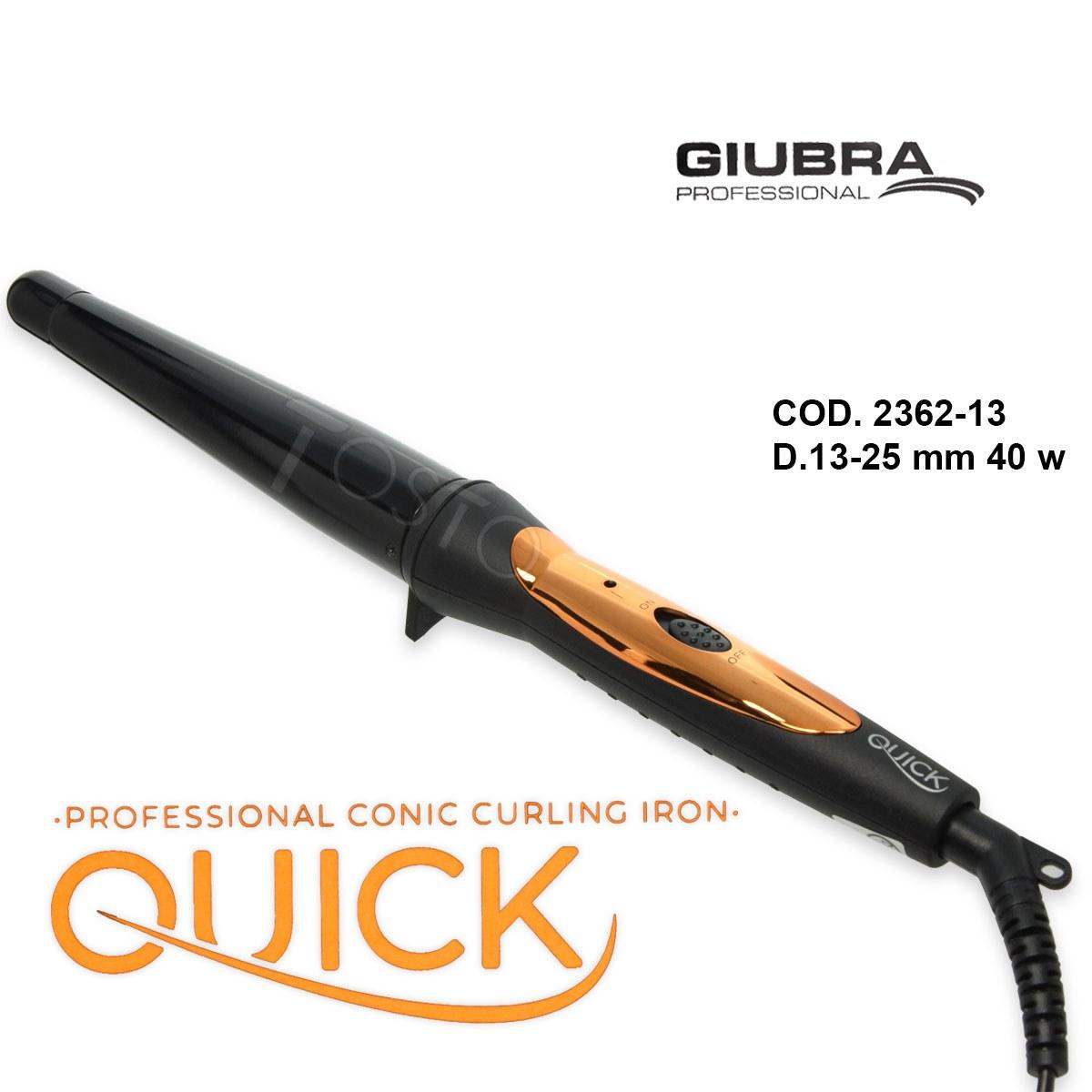 Giubra ferro arricciacapelli conico quick 13-25 mm