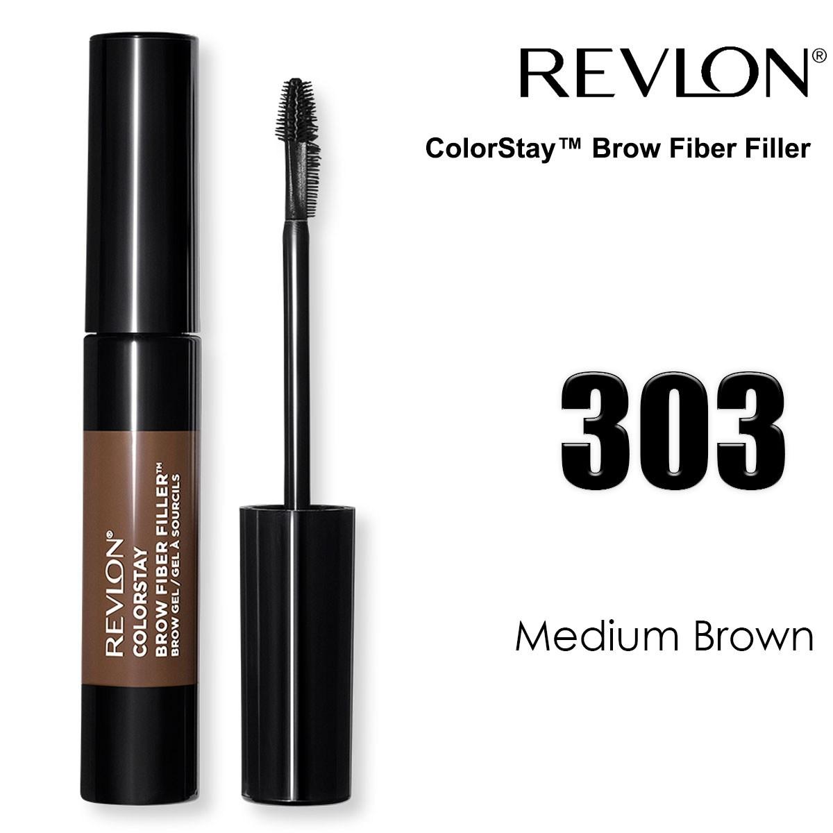 Revlon brow fiber filler medium brown 303