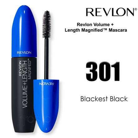 Revlon volume + length mascara blackest black 301