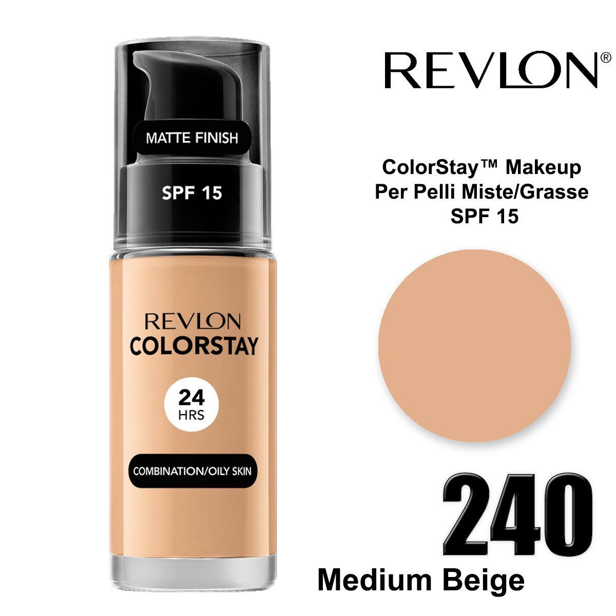 Revlon colorstay makeup oily skin medium beige 240