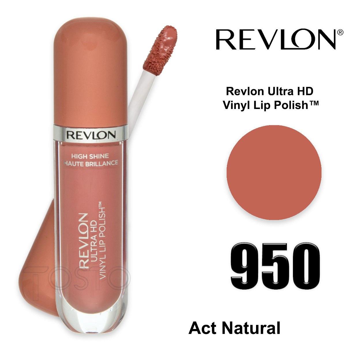 Revlon rv uhd vinyl lip polish act natural 950