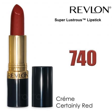 Revlon super lustrous lipstick certainly red 740