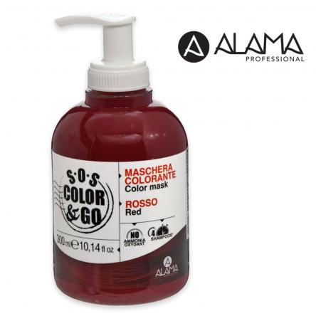 Alama s.o.s. & go mask maschera colorante rosso 300 ml