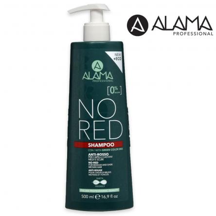 Alama professional shampoo anti-rosso per capelli castani medi e scuri 500 ml