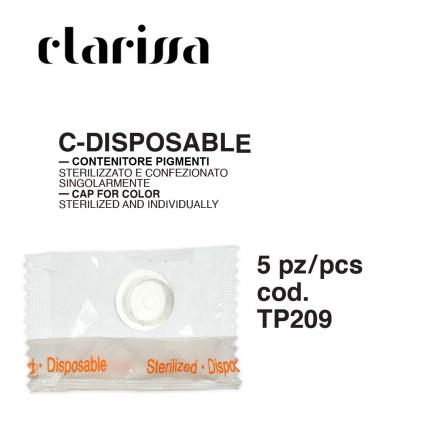 Clarissa pmu c-disposable tappino portacolore conf.  5 pezzi sterili