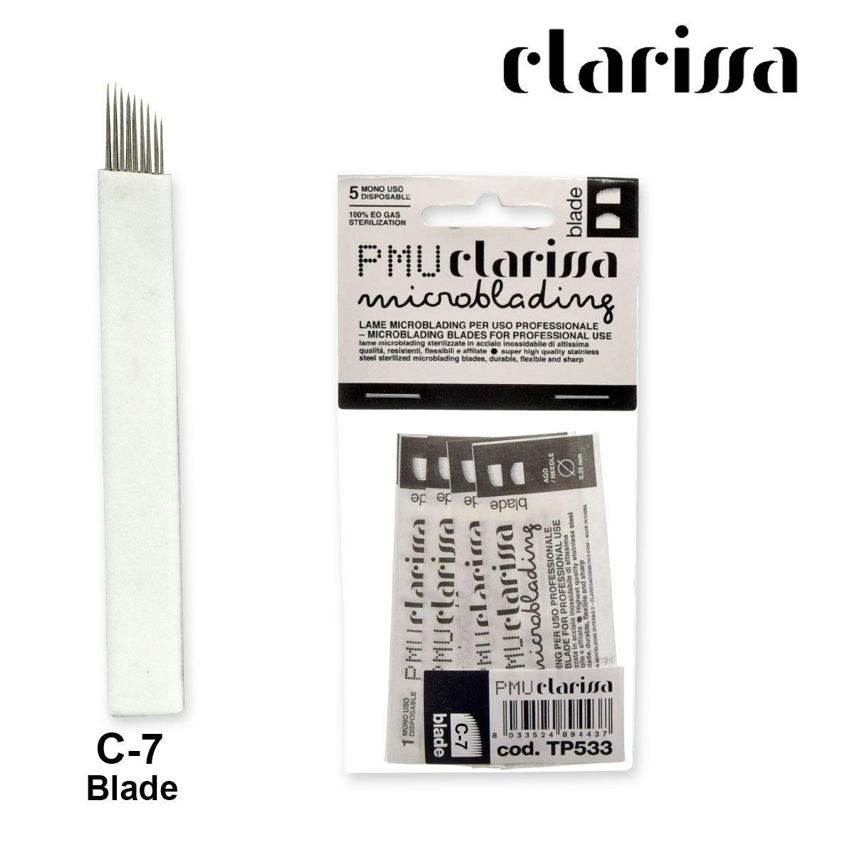 Clarissa pmu c-7 curve blade confezione da 5 pezzi