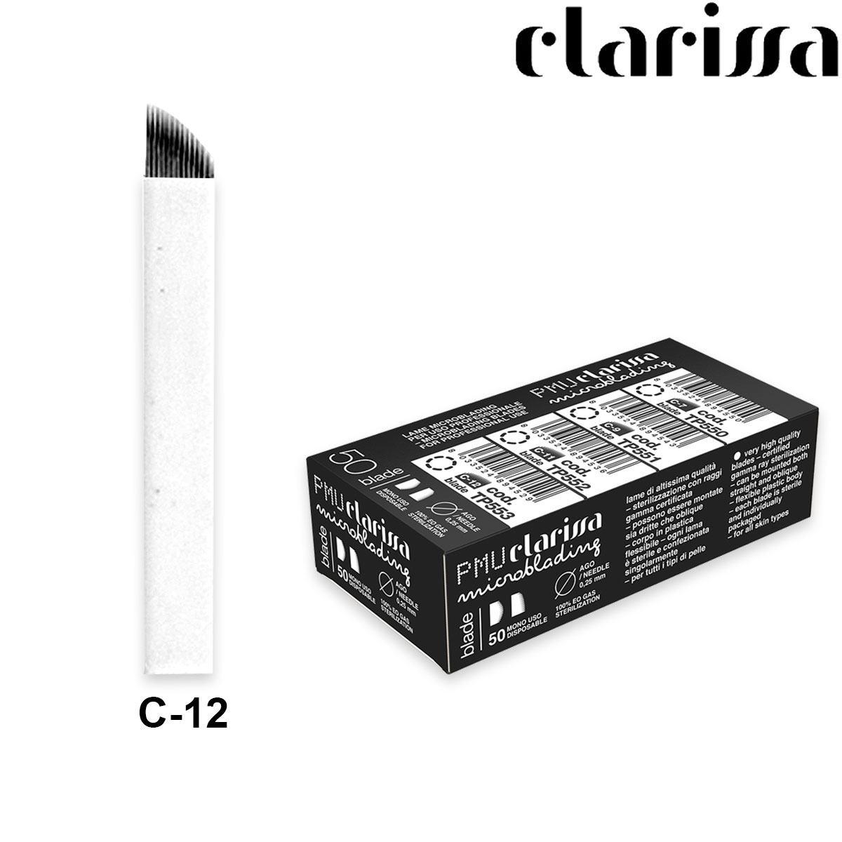 Clarissa pmu c-12 curve blade confezione da 50 pezzi