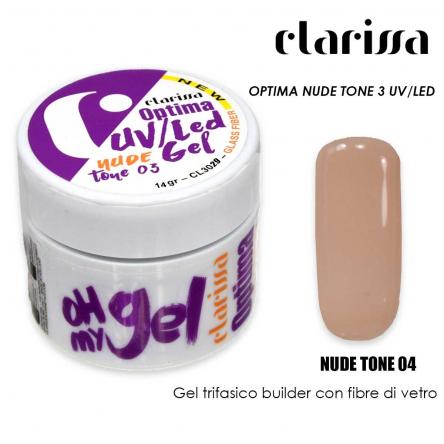 Clarissa optima gel nude tone 4 uv/led 14 gr