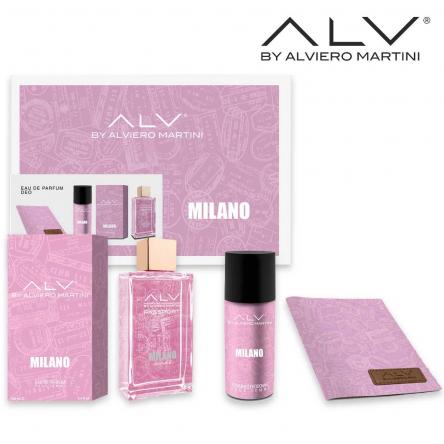 Alviero martini milano edp 100 ml+deo 150 ml + porta passaporto pour femme