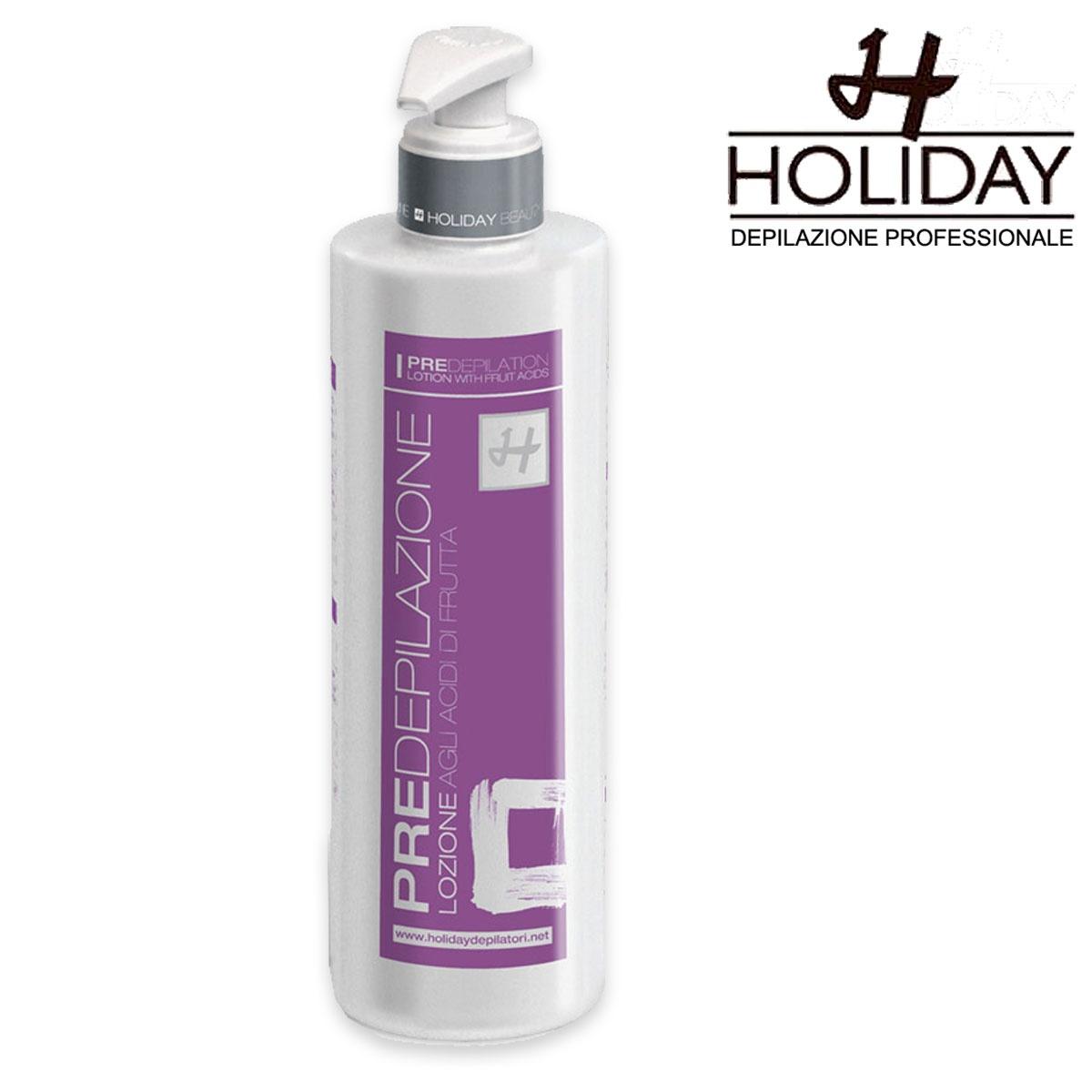 Lozione pre-cera holiday agli acidi malico e mandelico 500 ml
