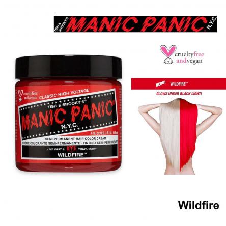 Manic panic high voltage wildfire red red