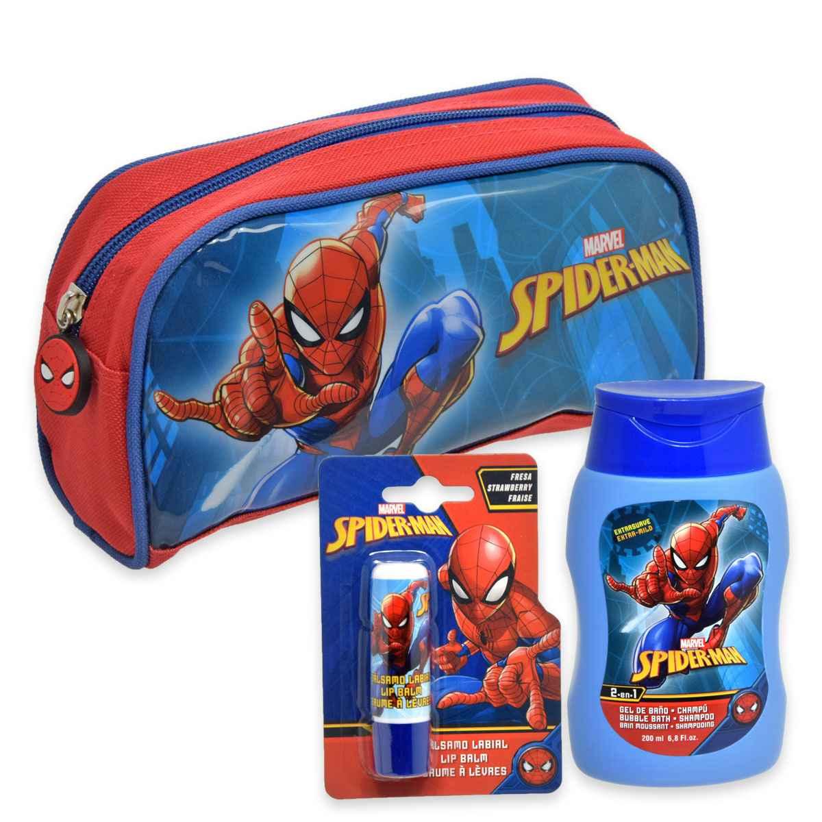 Spider-man bustina shampoo doccia 200 ml stick labbra fragola