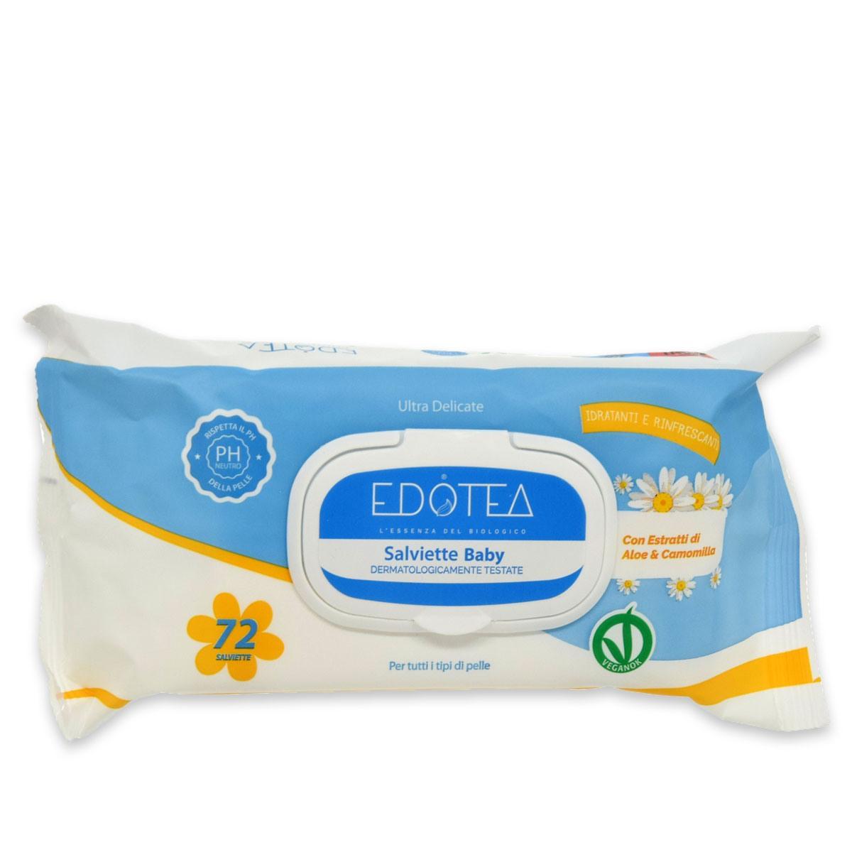 Clendy salviette imb. baby camomilla 72pz