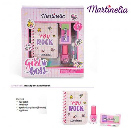 Martinelia super girl beauty set & notebook