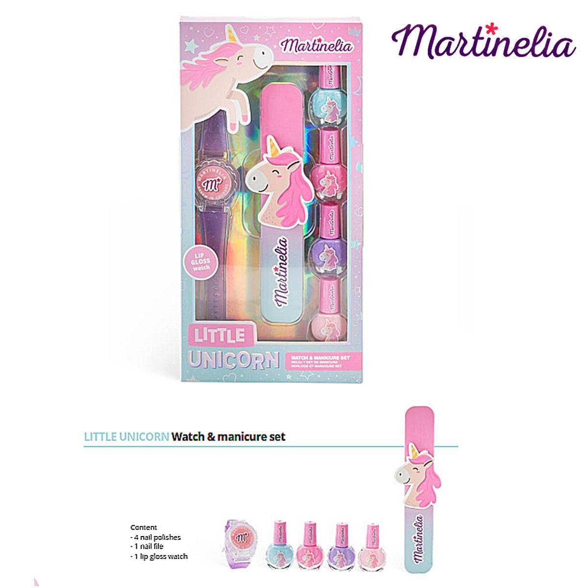 Martinelia Martinelia little unicorn watch & manicure set 8436609390181