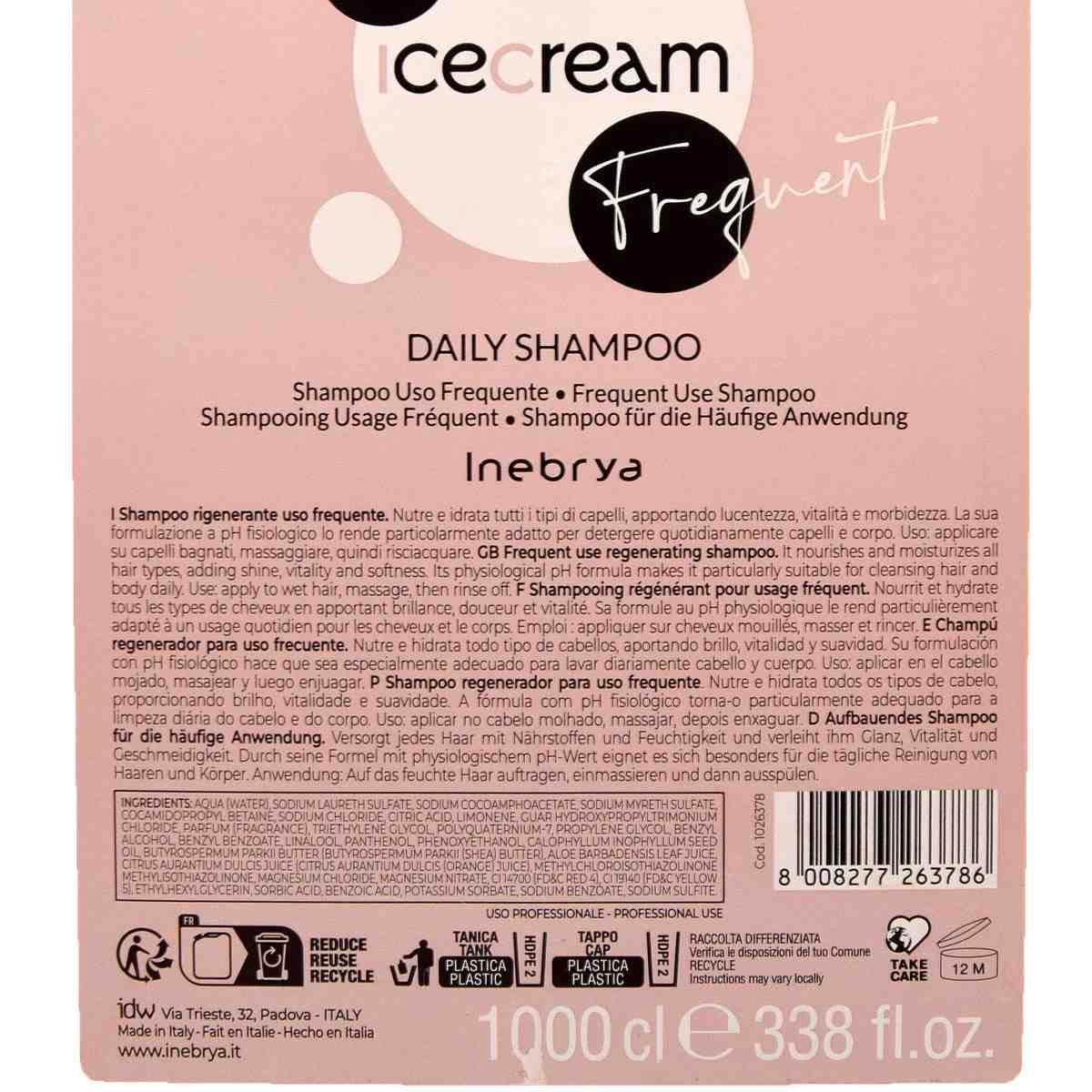 Inebrya daily shampoo 10 litri