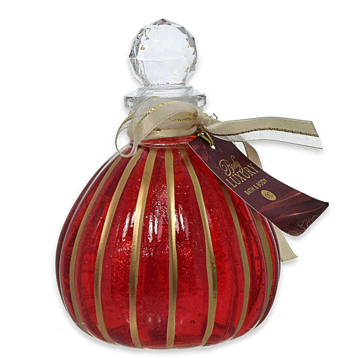 Bottiglia rossa tonda bagnoschiuma 220ml