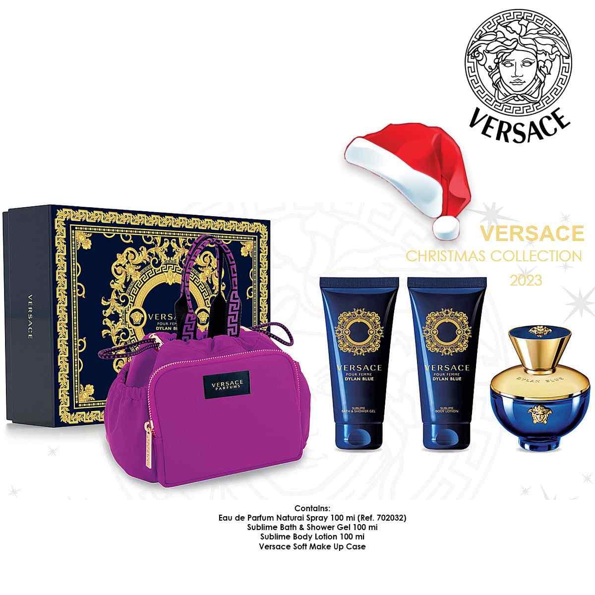 VERSACE DYLAN BLUE confezione regalo uomo profumo + gel doccia +