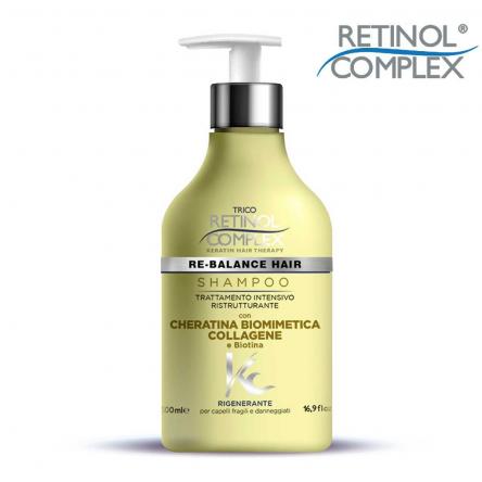 Keratin complex shampoo 500 ml con cheratina biomimetica & collagene
