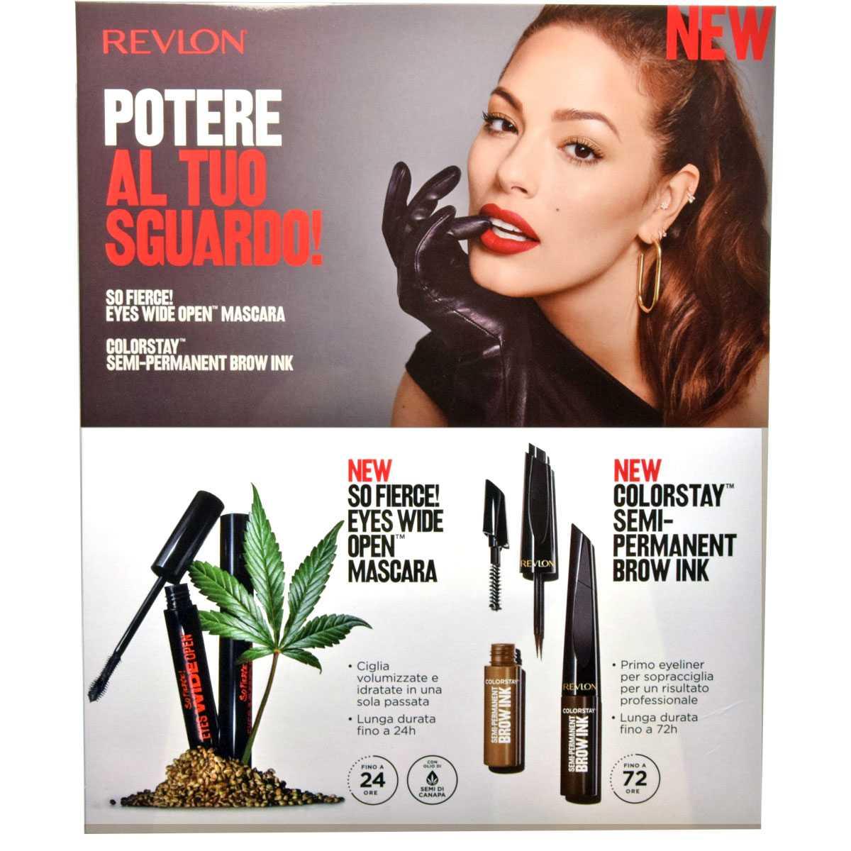 Revlon espositore mascara + eyeliner