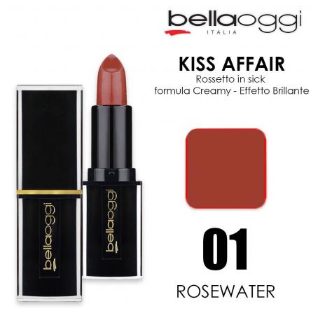 Bella oggi kiss affair creamy rossetto stick rosewater 001
